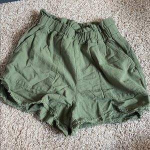 Green shorts
